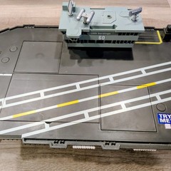 GI Joe USS Saratoga Aircraft Carrier Lights Sounds and Motor All Work 33″