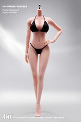 1:6 Flexible Pale Skin Medium Breast Female Makeup Figure With details Body Toy