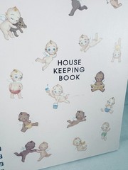 Kewpie doll hardcover house keeping spiral book w/stickers NEW Japan