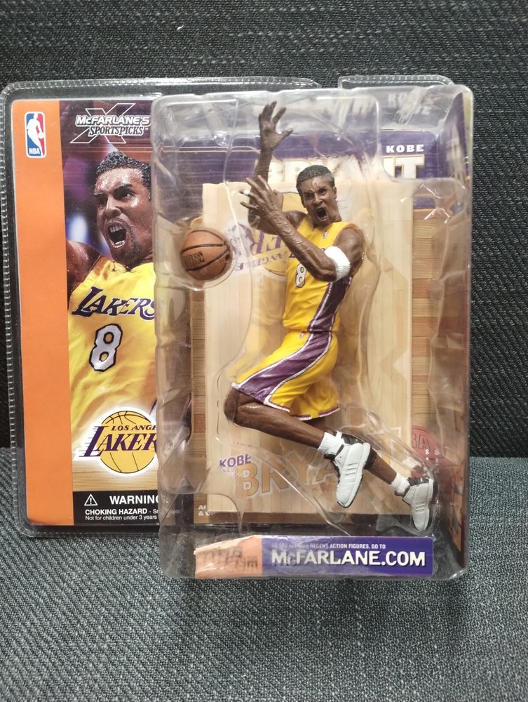 Kobe Bryant Series 1 FRONT STICKER COMING OFF Mcfarlane Sports Figure NEW IN BOX