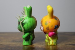 Kid Robot Ye Olde English Dunny Series 3″ Collectible Vinyl Figures (2), Used