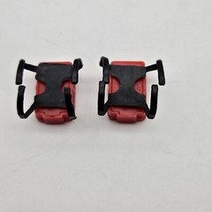 The A-TEAM B.A. BARACUS [Mr. T] & HANNIBAL Red Tool Backpack Accessory Lot Of 2
