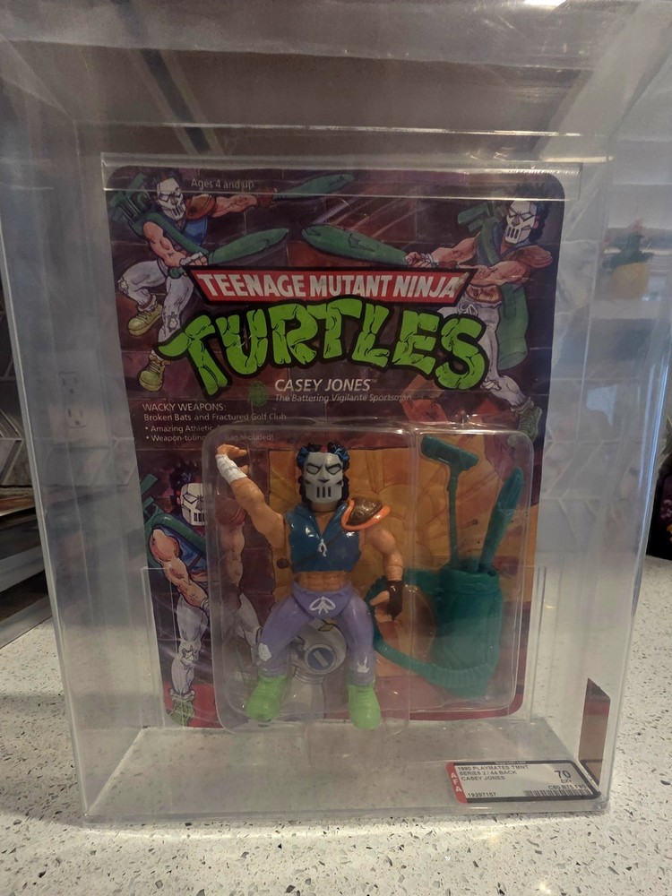 Playmates Toys TMNT Casey Jones Action Figure AFA 70 Graded