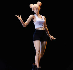 In Stock Pale Skin Romankey X COWL 1/12 Scale 6in Female Girl Body Action Figure