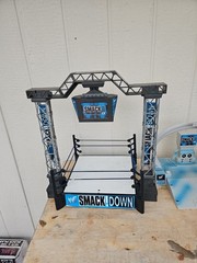 WWF Jakks Pacific Backstage Mayhem Smackdown Wrestling Vtg Playset sounds toilet