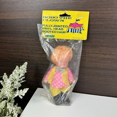 Vintage 80s Clown Toy Vinyl – Bobo The Clown – Tercom – Hong Kong