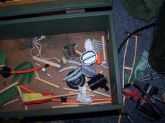 GI JOE 1964 First Issue Foot Locker with Lots accessories from Estate See Photos