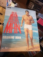 MINT! 1974 The Six Million Dollar Man Coloring Book Uncolored And Pristine