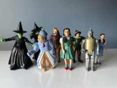 Wizard Of Oz Action Figures Set of 8 1988 50th MGM Turner Poseable, 3.75″ Figure