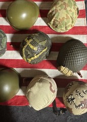 11 90’s GI Joe Fit Misc Hard Military Helmet Hat 12” Figure 1/6 21st Century Lot