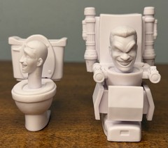 Skibidi Toilet Bonkers Toy Co LLC 2025 White Figures Set