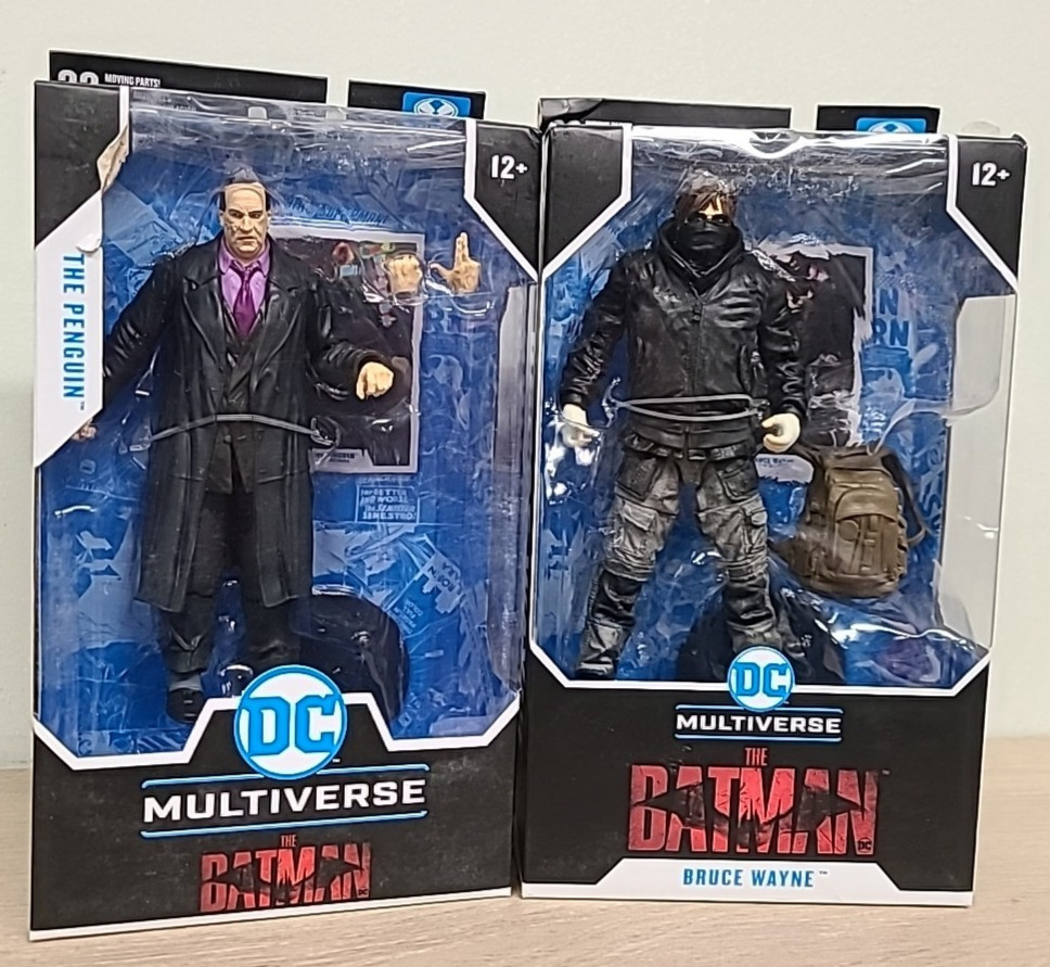 McFarlane Toys DC Multiverse The Penguin & Bruce Wayne Batman Movie Damaged Box