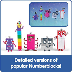 Numberblocks Friends Six to Ten Figures – Official Licensed Character Action Fig