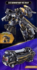 Metal Cardbot W GRAND BLUE LEON Dark Edition & IGNIX Transforming Robots Weapon