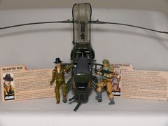 VINTAGE 1983 HASBRO G.I. JOE CHOPPER BATTLE: DRAGONFLY VS COBRA F.A.N.G.