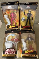 (4) Marvel Legends Wendigo Wave Wolverine Boom Boom Guardian Cannonball