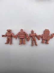 Vintage M.U.S.C.L.E. Men Figures Lot of 13 1980s Mattel Kinnikuman Flesh Color