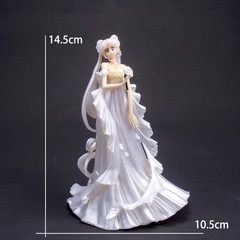 Princess Serenity Sailor Moon Figure 14.5cm White Wedding Dress Toy Anime Gift