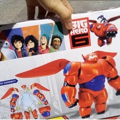 Big Hero 6 Baymax Armor-Up Action Figure Toy Model 16cm Robot Gift for Kids