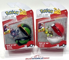 POKEMON Clip ‘N’ Go Balls ZORUA + Dusk Ball & TURWIG + Poke Ball – LOT of 2x NEW