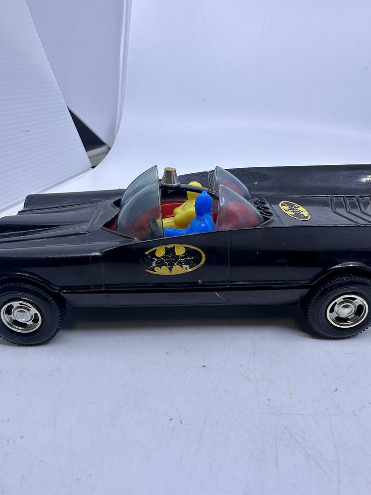 Vtg SIMMS 1970’S BATMAN & ROBIN 8″ BATMOBILE CAR VEHICLE #529 1960s 1970s