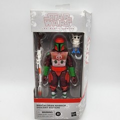 Hasbro Star Wars Mandalorian Warrior Holiday Edition Black Series NEW/SEALED