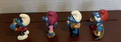 Schleich Peyo Germany 2000-2009 Smurfs Lot Of 4