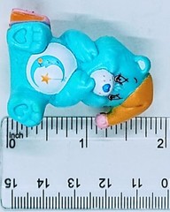 Vintage 1983 AGC – Care Bear Bedtime Bear Sleepy Reading 2″ PVC Figure Figurine