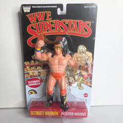 Ultimate Warrior WWE LJN Superstars Retro 80s Black Card 8 in Action Figure NEW