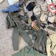 Huge Lot Of Vintage Hasbro 12in G.I. Joe, 21st Century Soldier Accessories