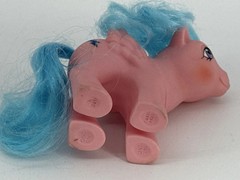 Hasbro Firefly My Little Pony G1 Pegasus Pink Blue Lightning 1983 White
