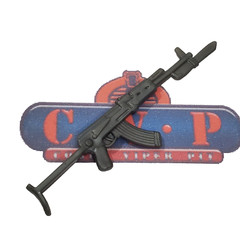 GI Joe Figure Accessory 2004 Snow Wolf Metallic Assault Rifle Gun