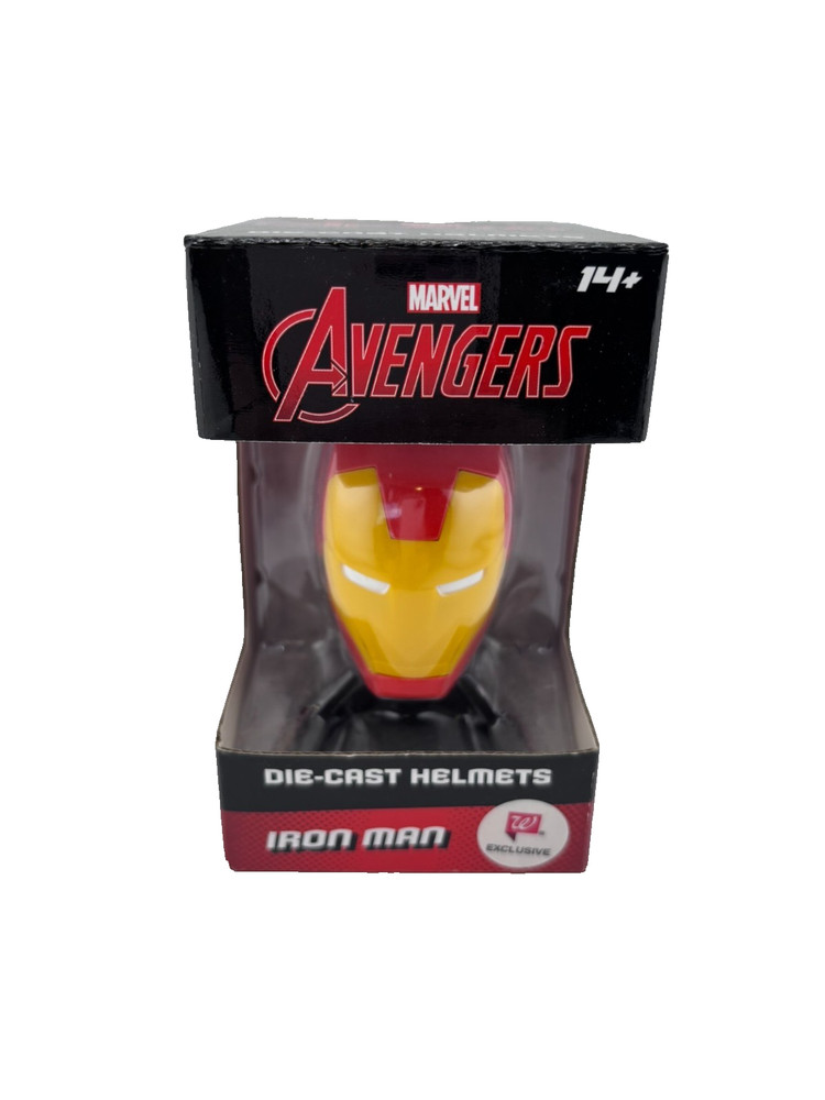 Marvel Avengers- Die Cast Helmet -Iron Man- Walgreens Exclusive Red Yellow