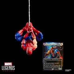 Spider-Man Marvel Legend Magic The Gathering Battle-Damaged Figure Exclusive Toy