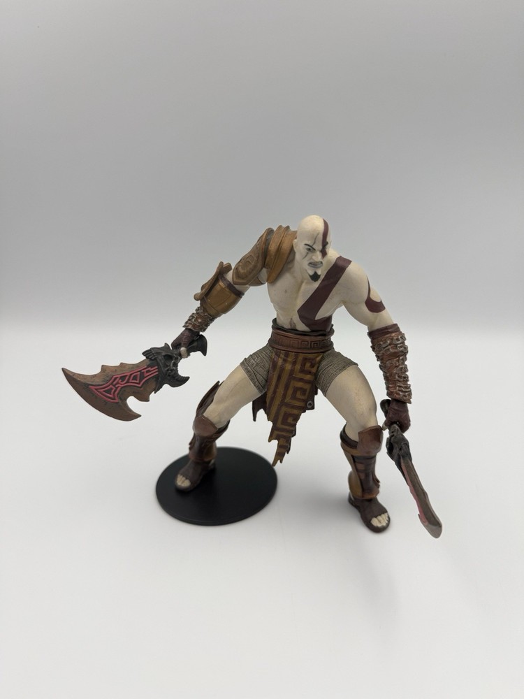 DC Unlimited God of War PS3 Series 1 Kratos Figure Swords Stand Rare