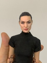 1:12 Angelina Jolie Head Sculpt Beauty Girl Fit 6″ Female Action Figure Body