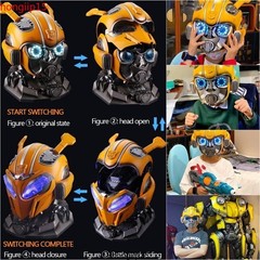 US! Bumblebee Helmet 1:1 – English Voice Control Christmas Gift Cosplay Prop