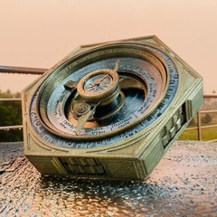 Archimedes Dial (Painted) – (Life Size – 1:1 Scale)