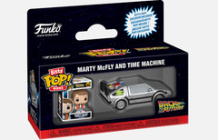 Funko Bitty POP! Rides Back To The Future #85521 Marty McFly & Time Machine -New