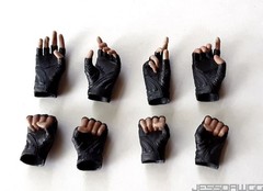 1/6 Hands wrist Gauntlets Black Widow MMS178 & MMS124 Hot Toys Iron Man 2