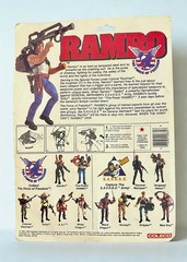 1986 Coleco RAMBO Fire-Power Rambo MOC Sealed I.D. Card Insert Flamethrower