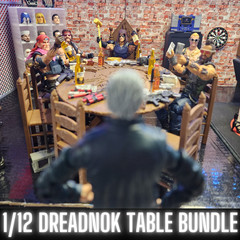DREADNOK TABLE BUNDLE, For 1/12 Scale Figures, Zartan Throne, Gi Joe Classified