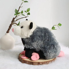 38cm/15in Cute Opossum Plush Toy Soft Stuffed Animal Sofa Decor Gift