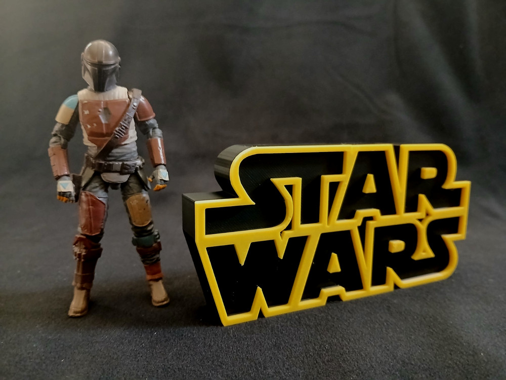 CUSTOM STAR WARS SHELF DISPLAY LOGO DIORMA PART 1:18 scale Figure PROP