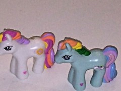 Vtg Rainbow Dash & Sunny Daze Hasbro My Little Pony Small Hard Plastic Figure