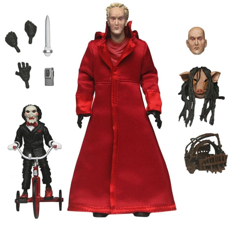 Saw Enigmista John Kramer Action Figure Ultimate Billy The Puppet Tricycle NECA