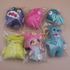 Bob’s Burgers Hanger Plush Lot 6 Characters Including Evil Kuchi Kopi Chase