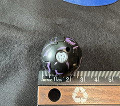 RARE Bakugan B1 Darkus Tuskor 600G Black RARE VHTF