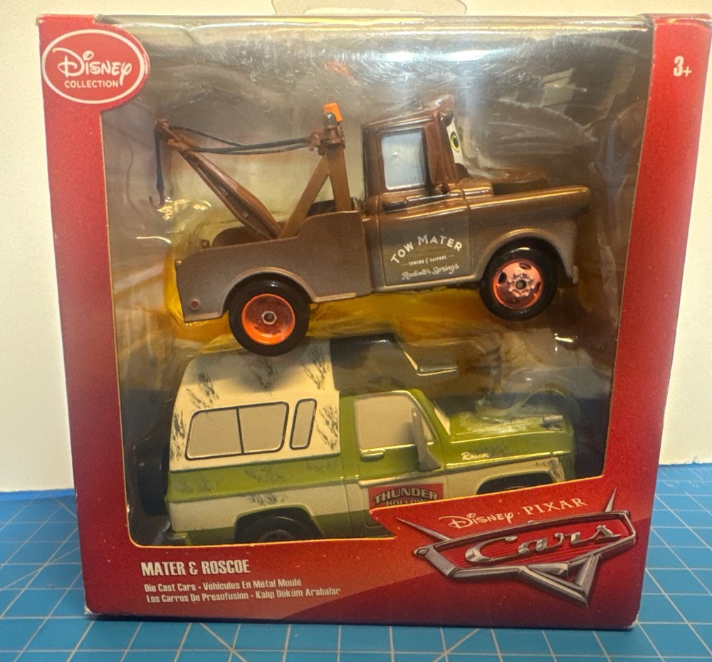 Disney Pixar Cars Lot of 2 Mater Roscoe/ Disney Collection