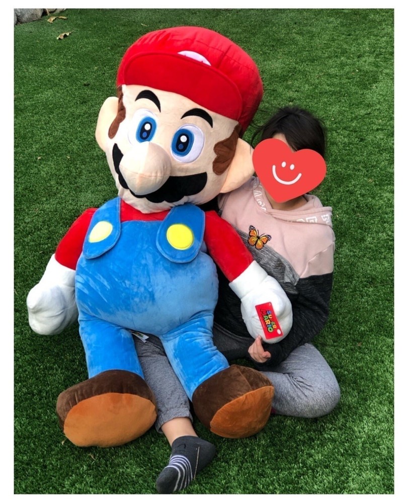 4FT Good stuff Nintendo Super Mario Brothers Red Cap Jumbo Plush Doll NEW!